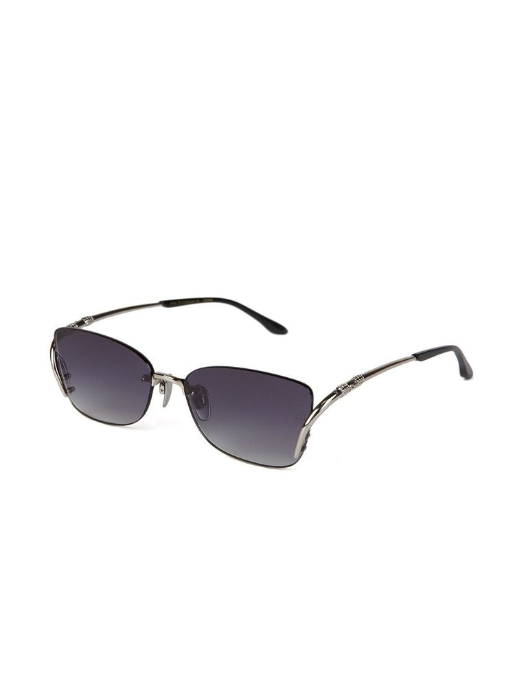 Ana Hickmann Ah3359 Metal Rectangle Sunglasses — Silver