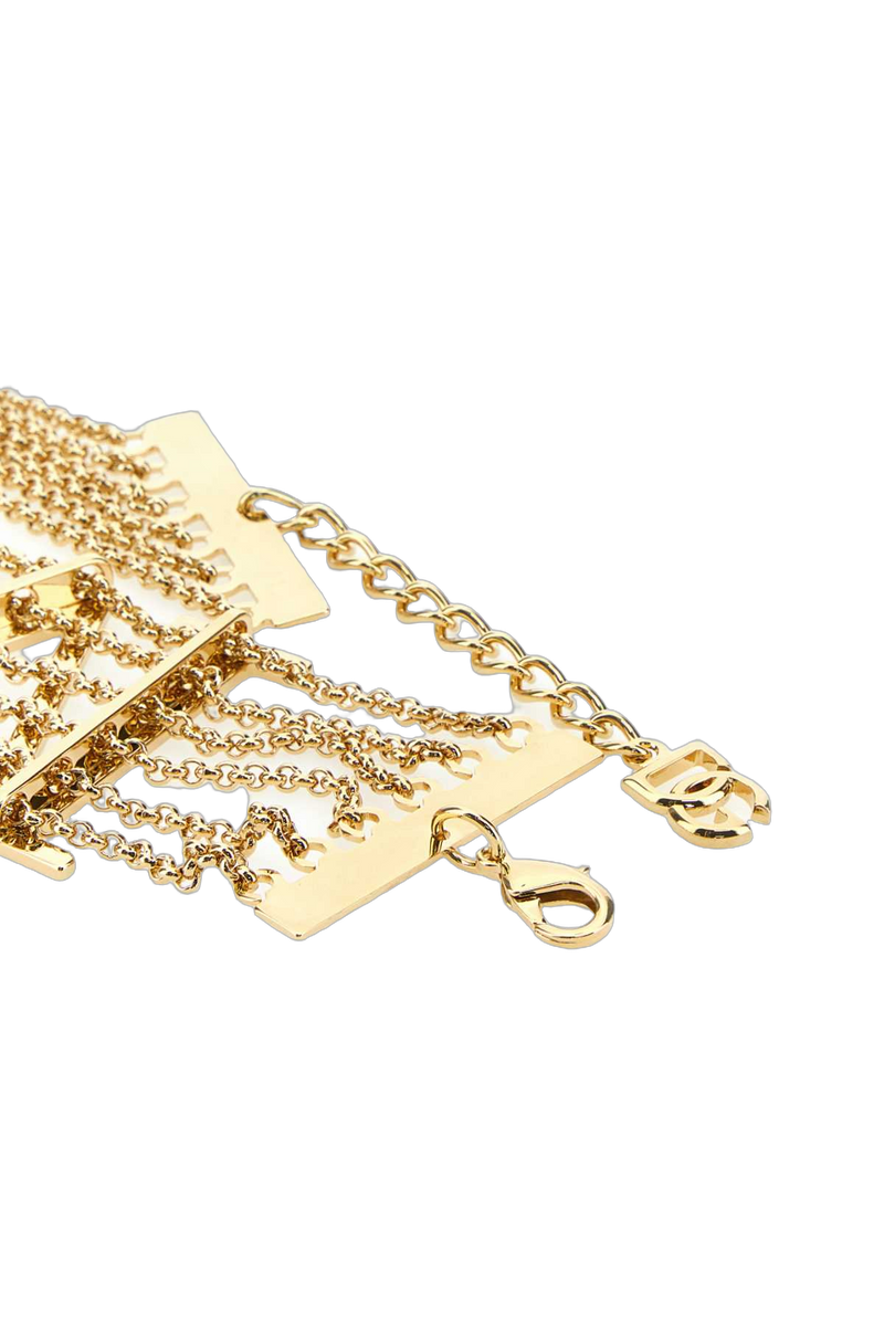 Dolce & Gabbana Logo-Chain Link Necklace — Gold Necklaces