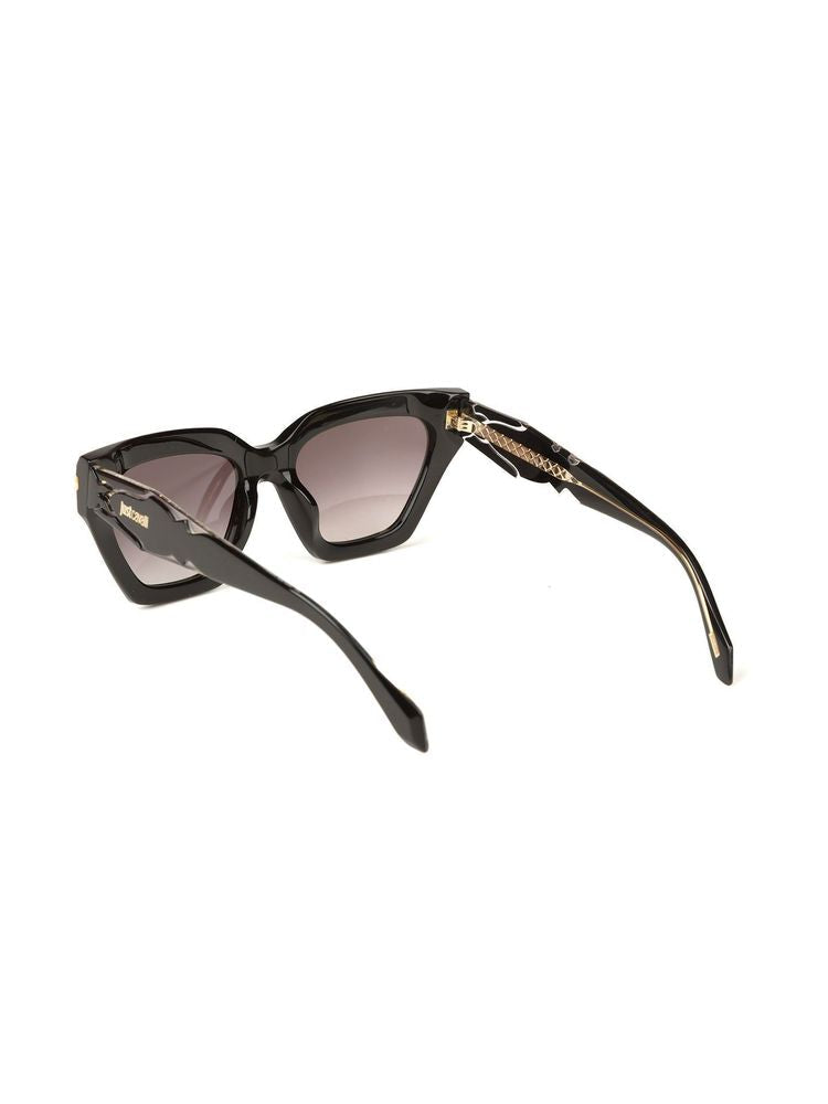 Just Cavalli Sjc171 Oversized Square Acetate Sunglasses — Black