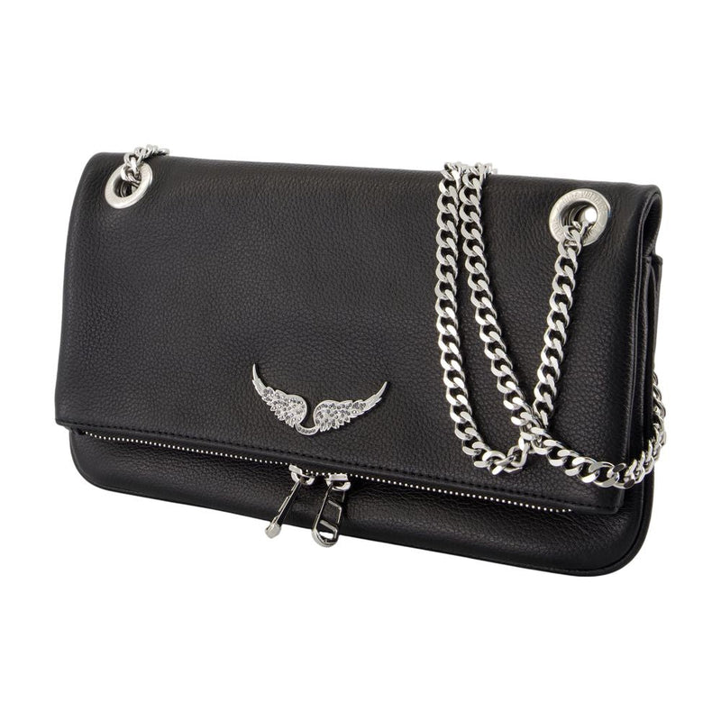 Zadig & Voltaire Rock Ii Wallet — Black Calfskin