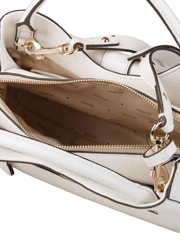 Guess Shoulder Bag — White Polyurethane