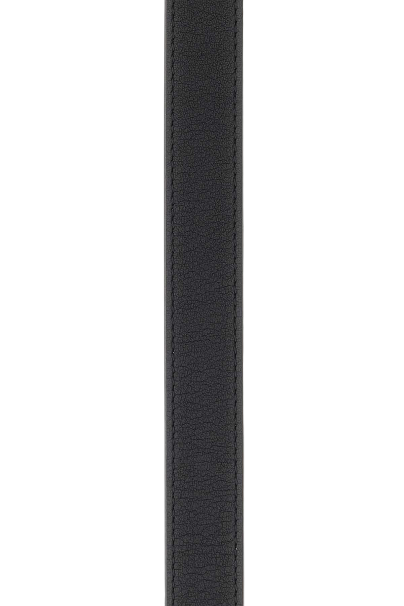 Valentino Garavani Crystal Vlogo Buckle Belt — Black