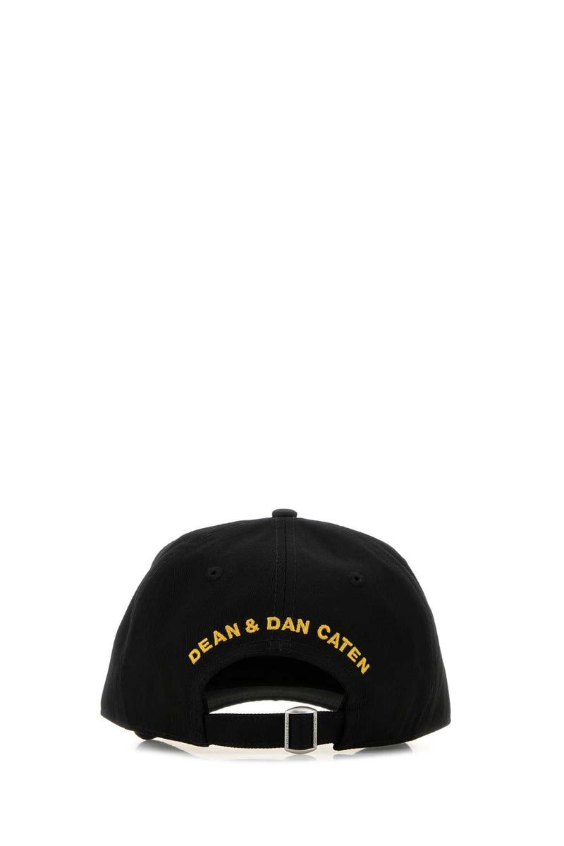 Dsquared2 Bcm076305c00001 Logo-Embroidered Baseball Cap — Black Caps
