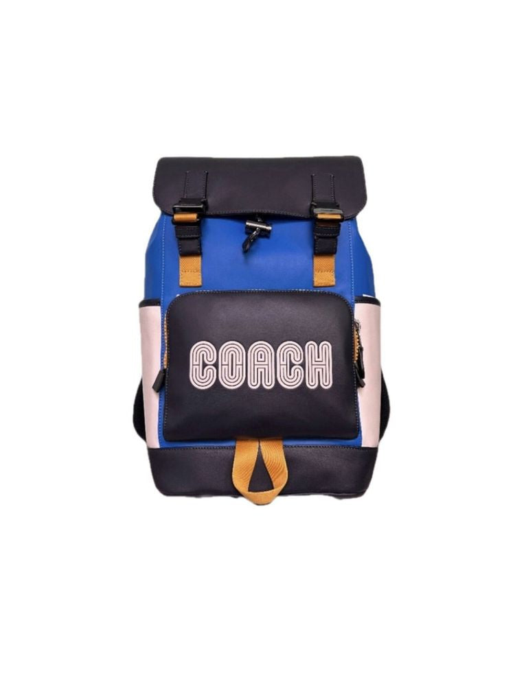 Coach Track Backpack — Multicolor Coated Canvas