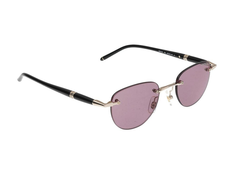 Montblanc Mb0412s Metal Frame Sunglasses — Rose