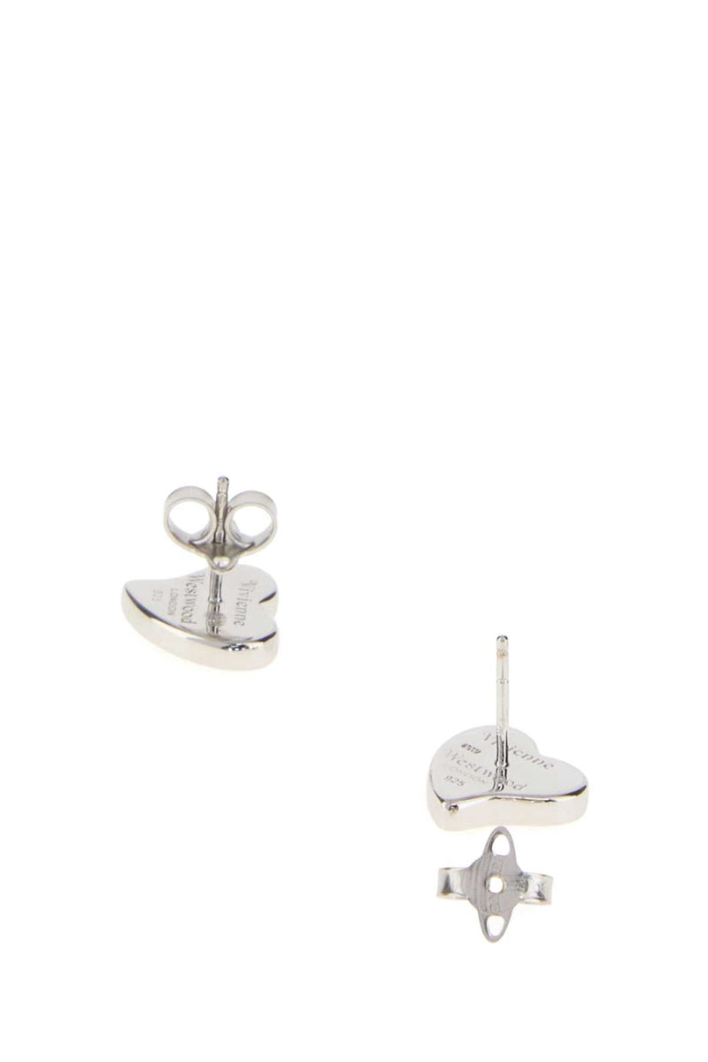 Vivienne Westwood Platinumgold Metal Fibre Earrings —