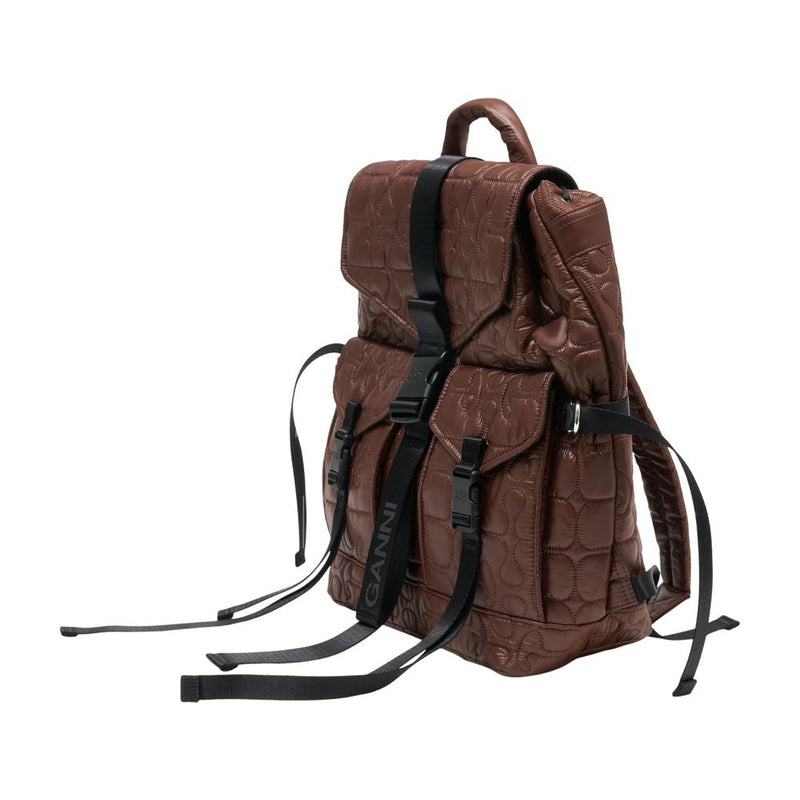 Ganni Backpack — Brown Synthetic