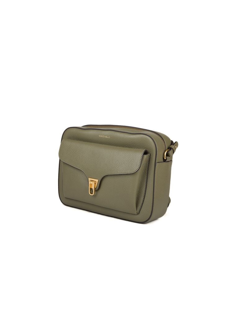 Coccinelle Beat Crossbody Bag — Green Cowhide