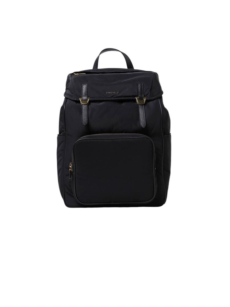 Coccinelle Campus Puffy Backpack — Black Polyester