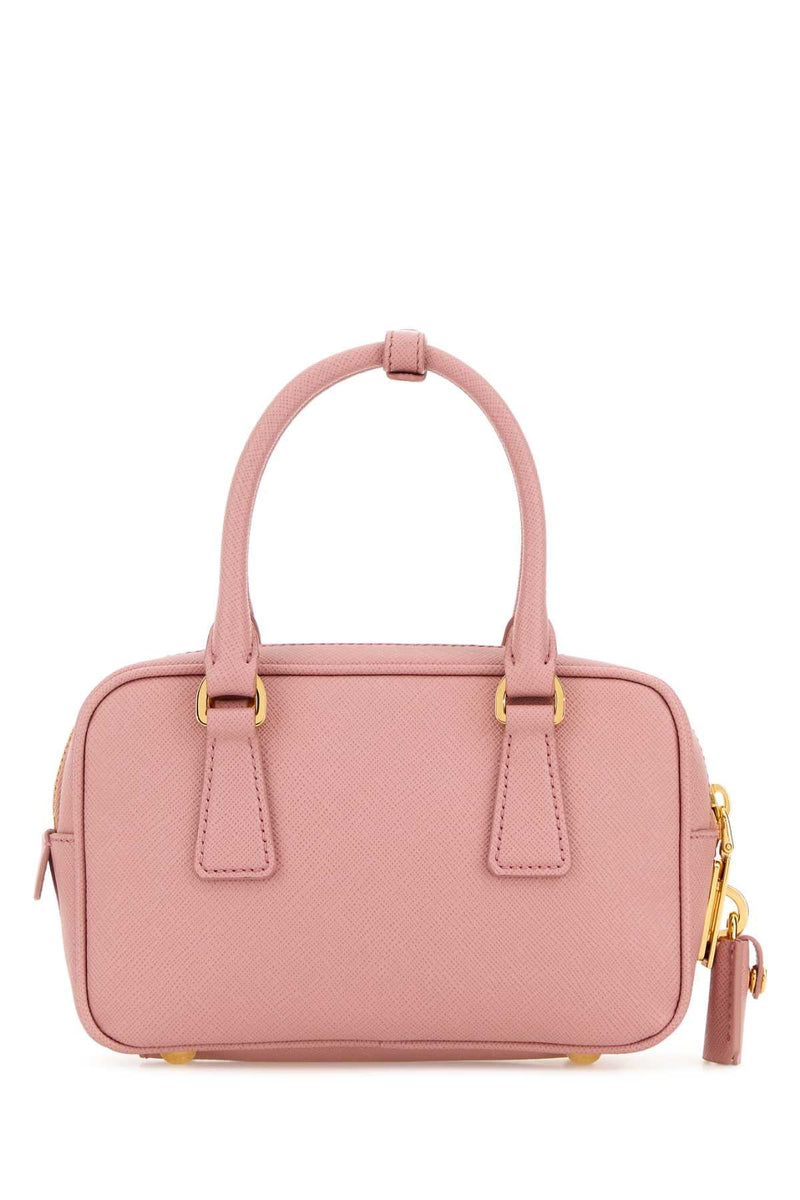 Prada Bauletto Top Handle Bag — Pink