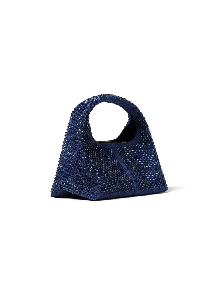 Marc Jacobs The Mini Sack Shoulder Bag — Blue Cotton