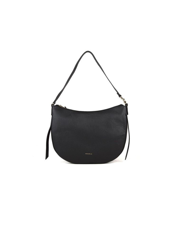 Coccinelle Shoulder Bag — Black Cowhide