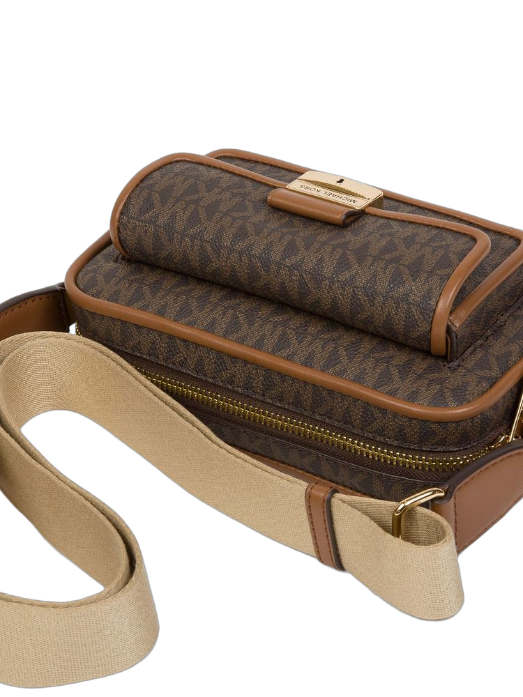 Michael Kors Crossbody Bag — Brown 89.coated Canvas