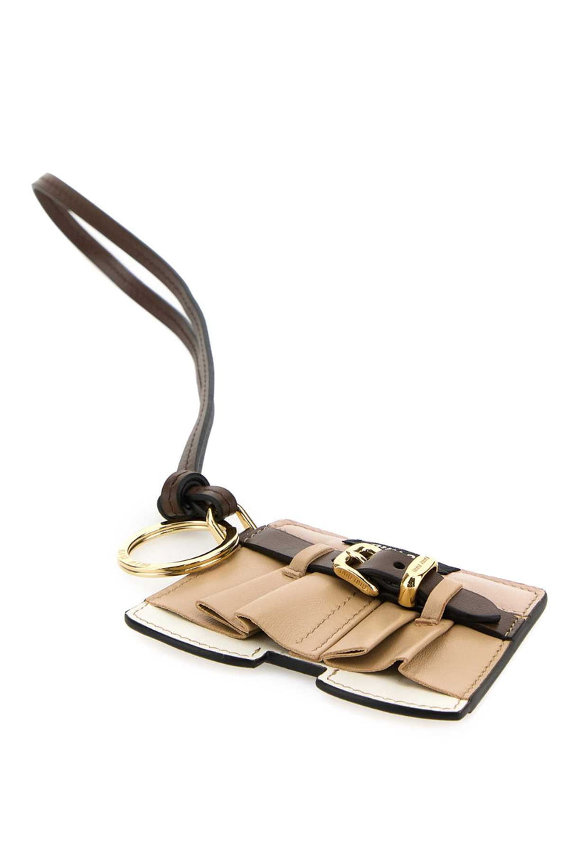 Miu Miu Quilted Leather Coin Purse — Beige Purses