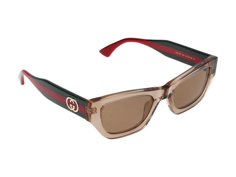 Gucci Gg2116s Logo-Embellished Acetate Sunglasses — Brown