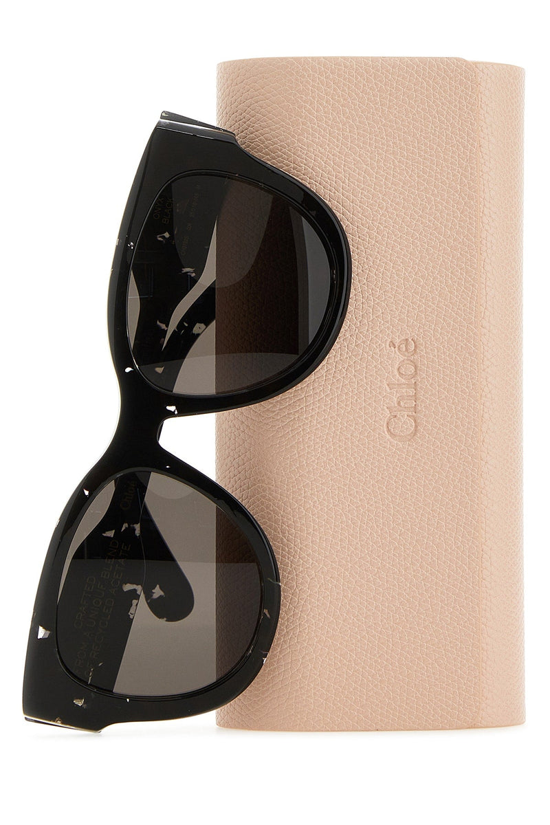 Chloé Ch0192s006 Cat-Eye Sunglasses — Black Acetate