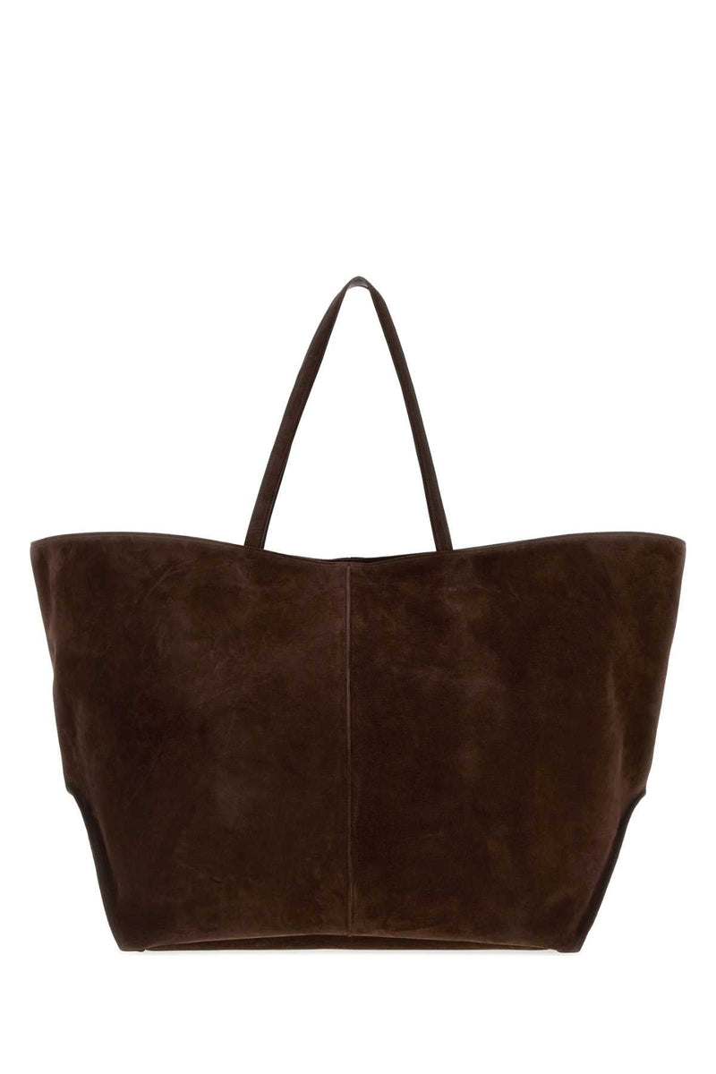 Jil Sander Suede Tote Bag — Brown