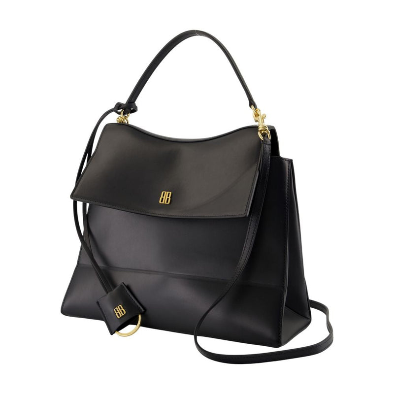 Balenciaga Nano Shoulder Bag — Black Lambskin