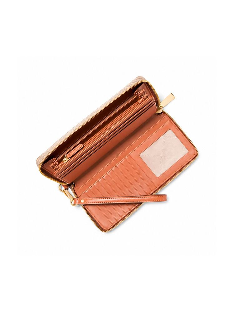 Michael Kors Logo Coated Canvas Wallet — Beige 89.coated