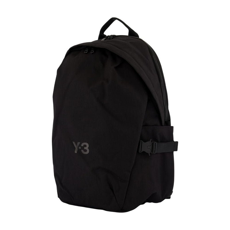 Y-3 Synthetic Sport-Inspired Backpack — Black