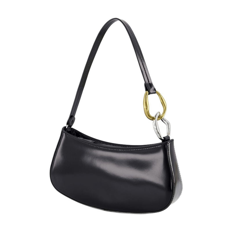 Staud Ollie Hobo Bag — Black Calfskin