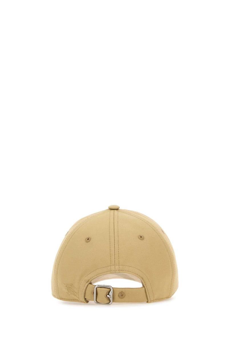 Burberry 8082655 Curved-Brim Cotton-Blend Baseball Cap — Beige Caps