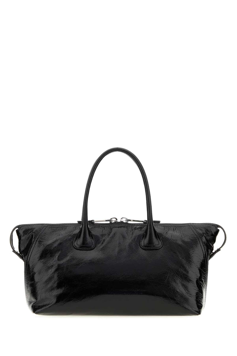Miu Miu Vitello Leather Shoulder Bag — Black