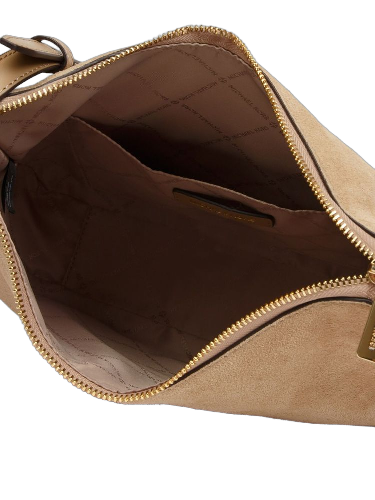 Michael Kors Crossbody Bag — Beige Leather