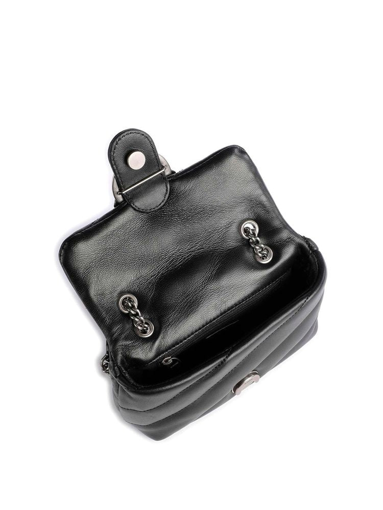 Pinko Love Puff Baby Crossbody Bag — Black