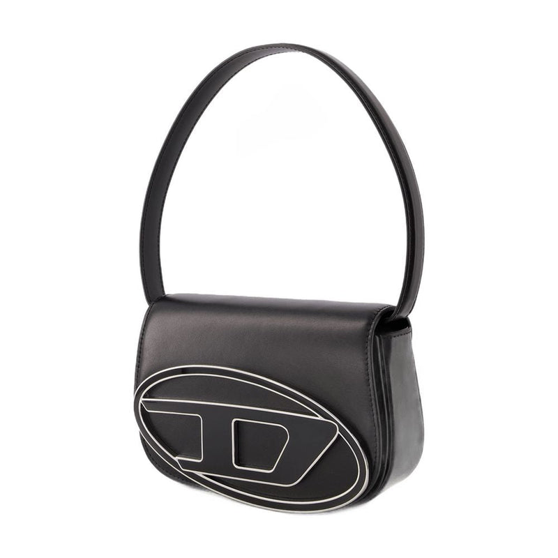 Diesel Leather Shoulder Bag — Black Cowhide