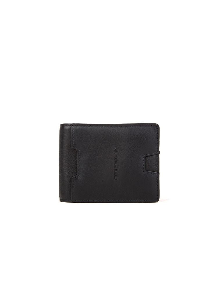 Momo Design Compact Polyurethane Wallet — Black