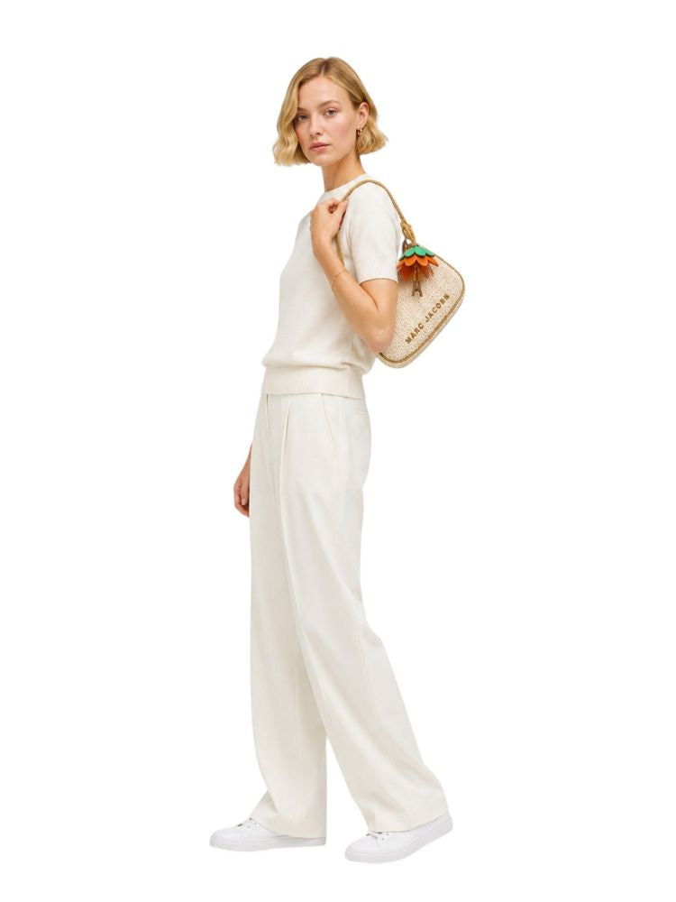 Marc Jacobs Woven Polyethylene Shoulder Bag — Beige