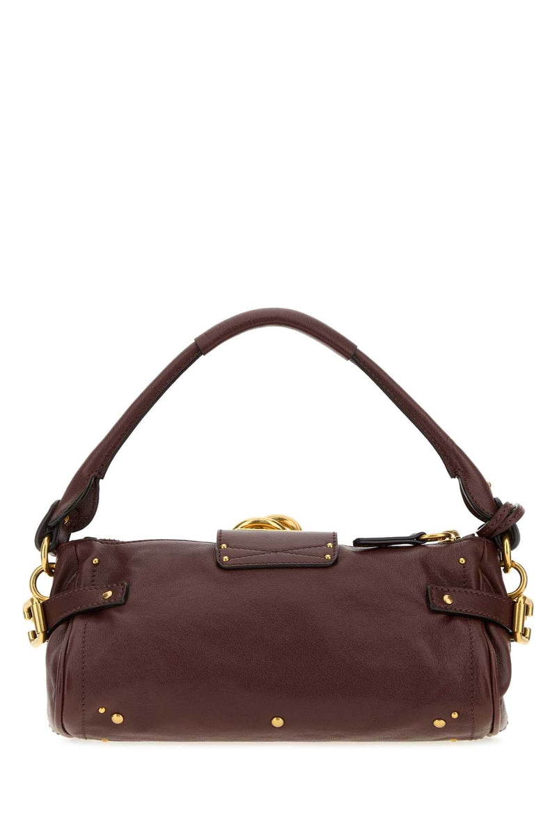 Chloé Leather Shoulder Bag — Brown