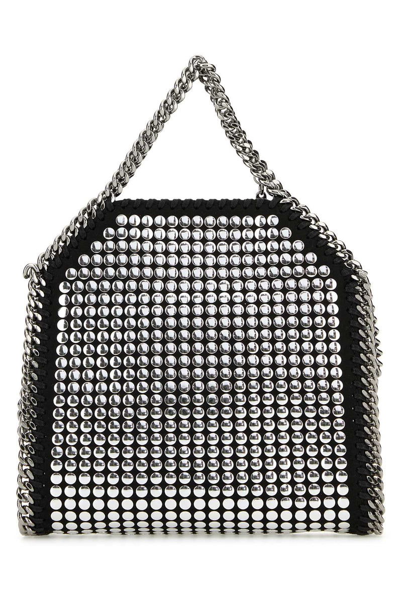 Stella Mccartney Studded Wool Shoulder Bag — Black