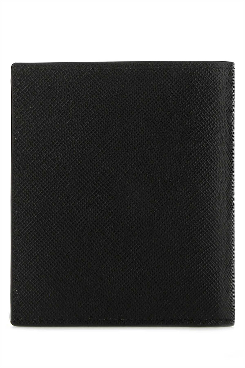 Prada Vitello Leather Wallet — Black