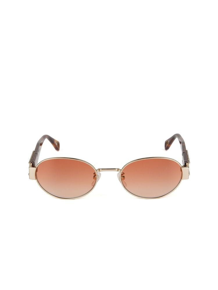 Zadig & Voltaire Szv504 Stainless Steel Round-Frame Sunglasses — Gold
