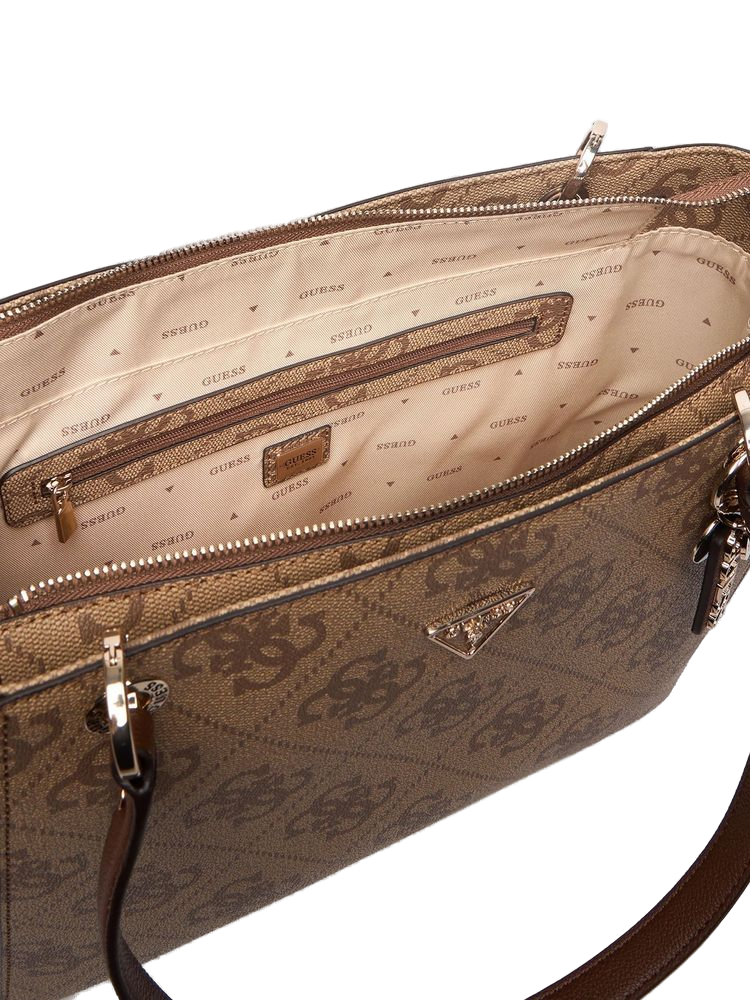 Guess Tote Bag — Brown Polyurethane