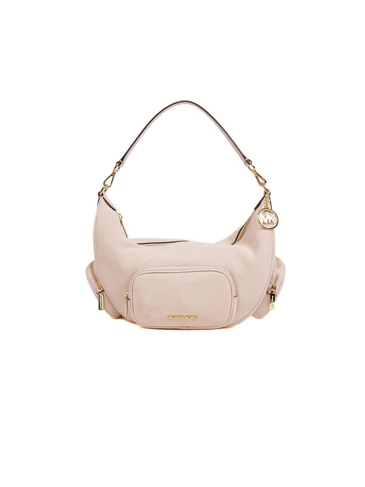 Michael Kors Merritt Shoulder Bag — Pink Leather