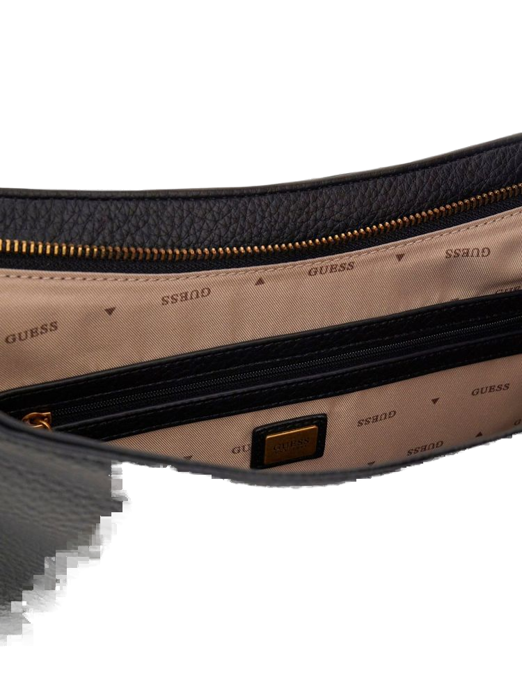 Guess Shoulder Bag — Black Polyurethane