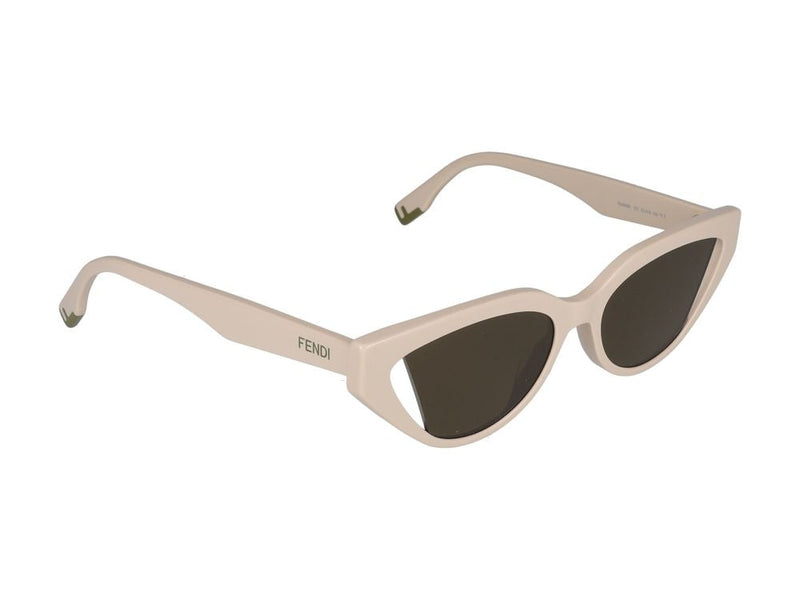 Maison Fendi Fe40009i Cat-Eye Dark Lens Sunglasses — Beige Standard