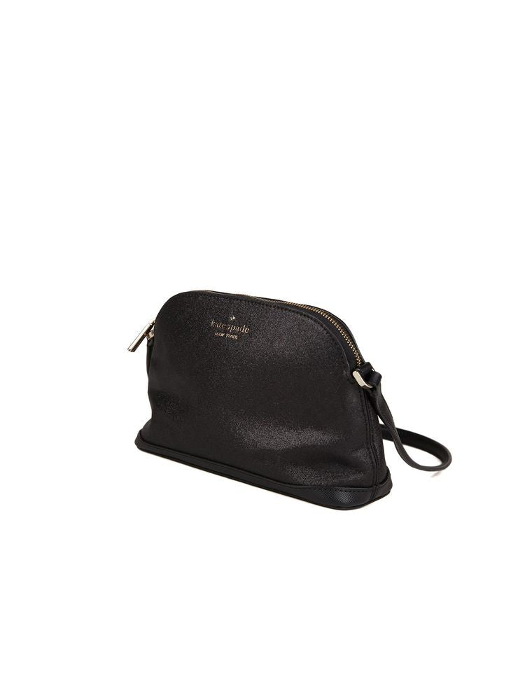 Kate Spade Glitter Fabric Crossbody Bag — Black