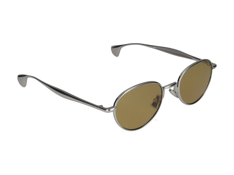 Bottega Veneta Bv1396s Metal Round Sunglasses — Brown