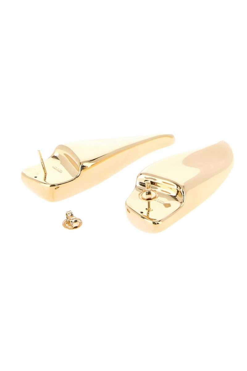 Bottega Veneta Gold-Finished Sterling Silver Earrings — Gold