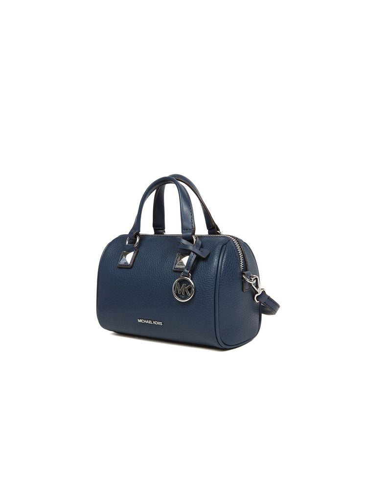 Michael Kors Leather Crossbody Bag — Navy