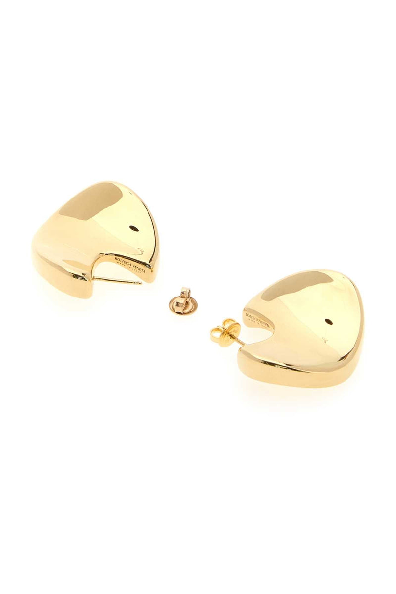 Bottega Veneta Sculptural Gold Earrings —