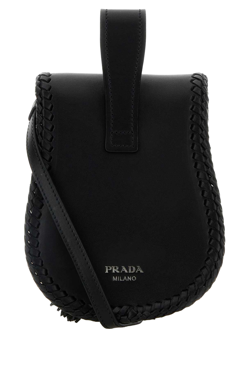 Prada Crossbody Bag — Black Vitello