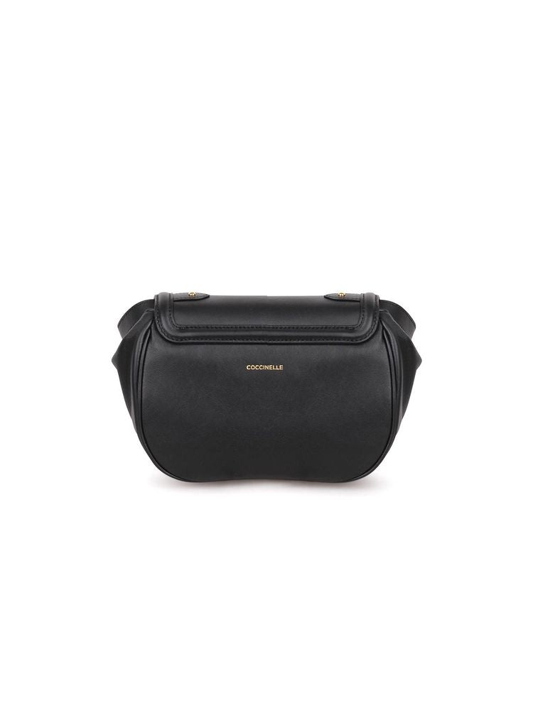 Coccinelle Blake Crossbody Bag — Black Cow Leather