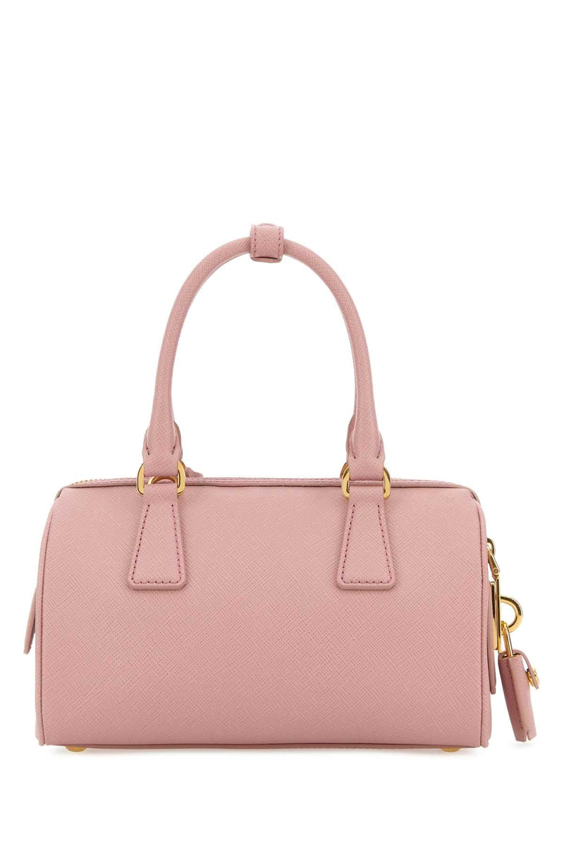 Prada Bauletto Top Handle Bag — Pink