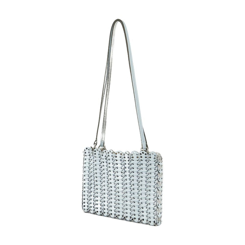 Rabanne Studded Leather Shoulder Bag — Blue