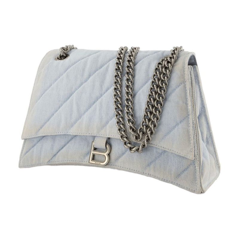 Balenciaga Shoulder Bag — Blue Cotton